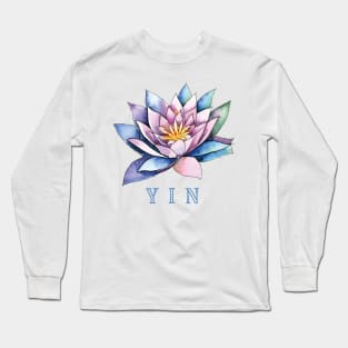 Yin Yoga Lotus Flower Long Sleeve T-Shirt